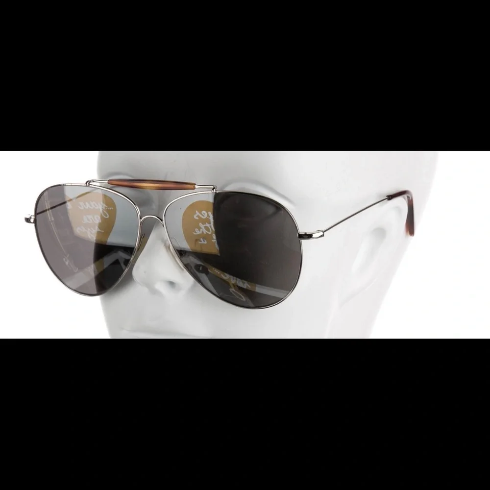 Valentino Silver Aviator Sunglasses - Picture 3 of 16